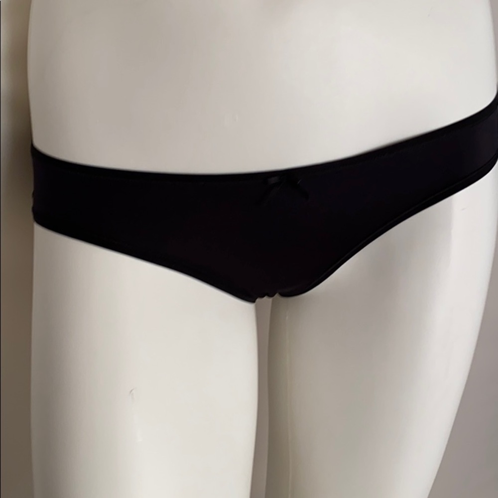 Victoria’s Secret Angels black satin bikini panty